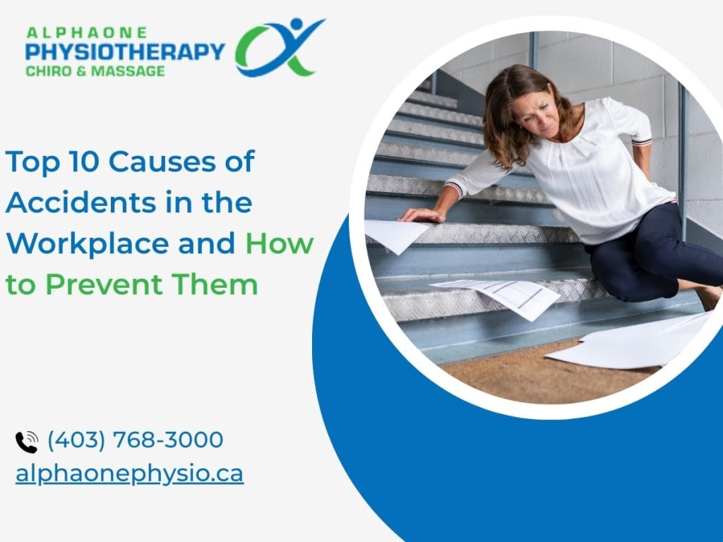 fall injury accident at workplace. women fell down stairs, Causes of Accidents in the Workplace and How to Prevent Them, Workplace injury, Workplace injuries