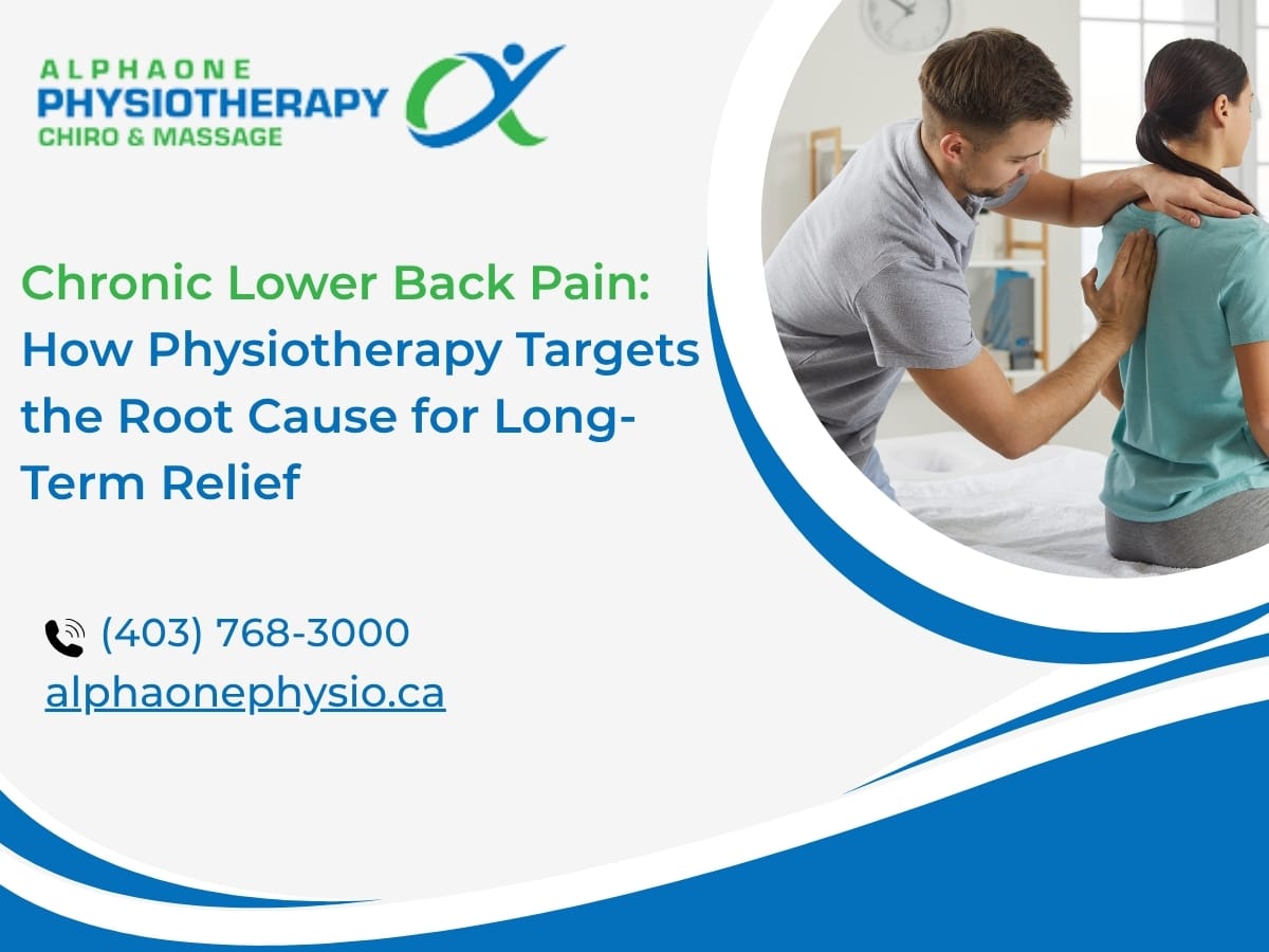 female taking a physiotherapy treatment for chronic lower back pain