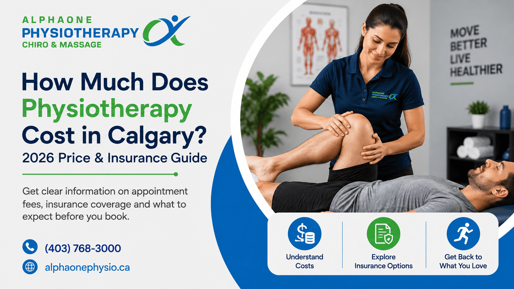 Physiotherapy cost in Calgary 2026 price and insurance guide by AlphaOne Physiotherapy